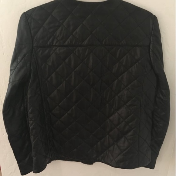 Club Monaco Colletion Quilted Leather Jacket with Rose Gold Hardware - Picture 4 of 4